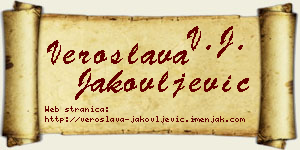 Veroslava Jakovljević vizit kartica